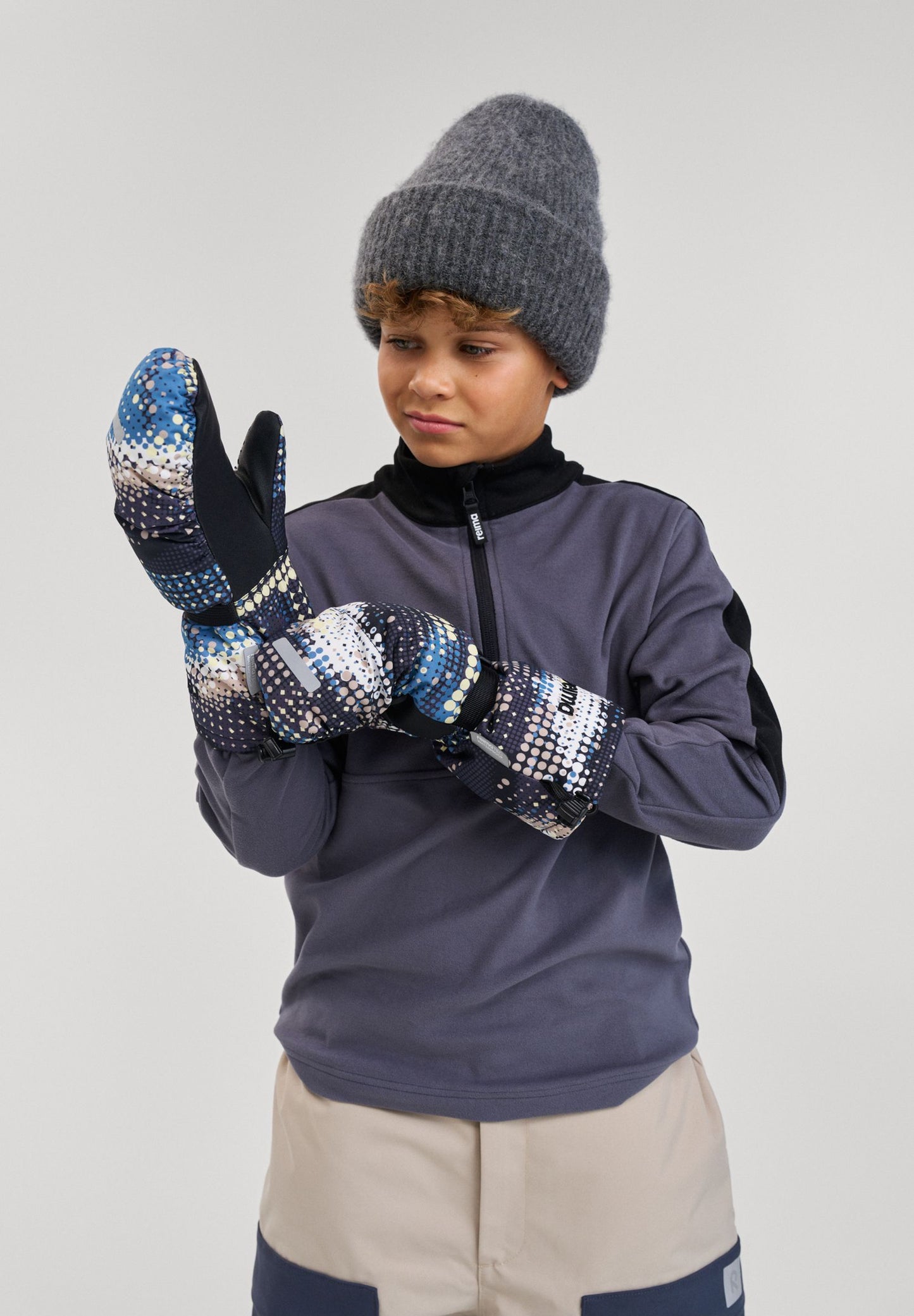 Woven Ski Mittens Vanukko