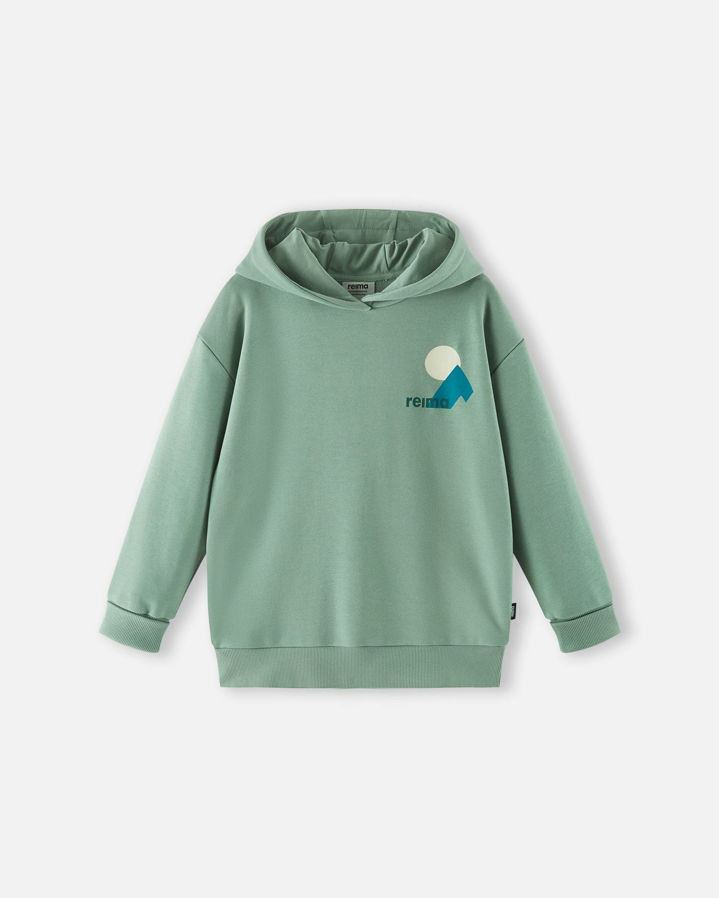 Reima Huppis Hoodie  Stone Green Front